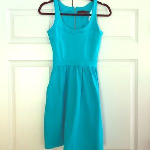 Beautiful blue zip back sleeveless dress